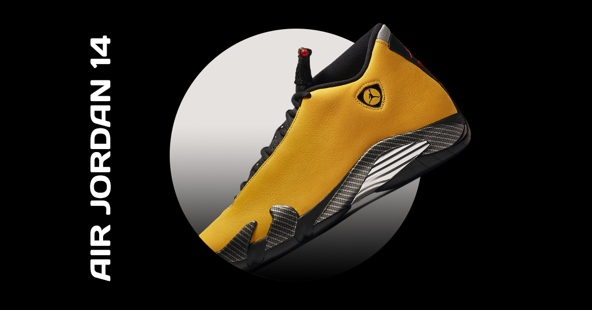 Air jordan 14 yellow hot sale ferrari